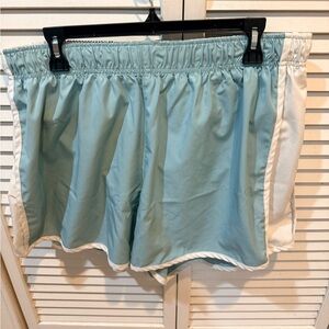 Zelos Light Blue Athletic Shorts with White Trim